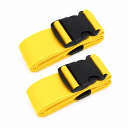 2Pcs Straight Shaped Luggage Straps for Suitcase Polyester Luggage Belt with Adjustable Release Buckle Unisex Travel Accessory
