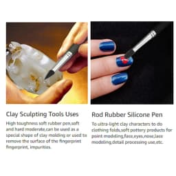 5 Styles Soft Clay Resin Smearing Sticks Epoxy Resin Coloring Daubed Silicone Pens Color Shaper Sculpting Painting Tools