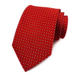 New 8CM Mens Tie Necktie Polka Dot Solid Ties For Man Groom Groomsman Jacquard Woven Ascot Neck Tie Formal Business Party