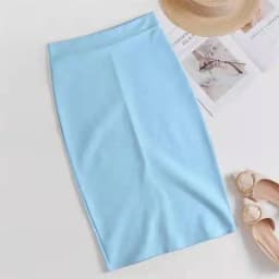 2024 summer new women's stretch slim temperament bag hip skirt ladies Knee-Length Casual Polyester Solid