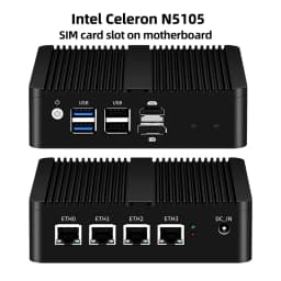 XCY Firewall Router Mini PC Celeron J1900 N150 N5105 J4125 4x 2.5G Ethernet Support Virtualization OpenWrt Pfsense OPNsense EXSI