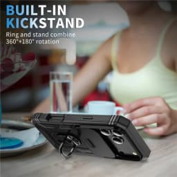 360 Degree Rotate Military Armor Protection Phone Case For iPhone 18 17 13 15 14 16 11 12 Pro Max Plus Air Camera Slide Cover