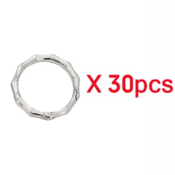 5-30pcs DIY Metal Bamboo Spring Ring 19-38mm Round Connector Buckle for Clasps Bag Handbag Carabiner Pendant Jewelry Accessory