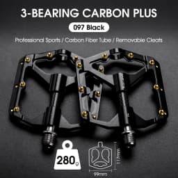 WEST BIKING Bicycle Pedal Three Bearing MTB Road Bicycle Pedal Aluminum Alloy Anti Slip Universal Bicycle Accessories