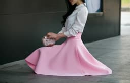 Spring New plus Size White Midi A-Line Skirt Pleated Retro Puffy Umbrella Half-length Slimming Skirt Women's Fashion