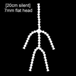 15/20cm Sound/Silent Version Dolls Skeleton Joint Plush Toy DIY Doll Ball Socket Flexible Armature Doll Accessories