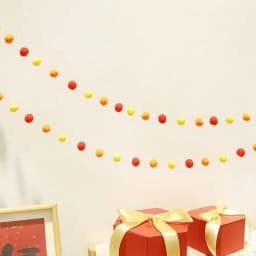 DIY 30pcsX2.5cm Plush Balls Banner Wall Hanging Decor Baby Shower Birthday Party Christmas Garland Party Photo Props Supply