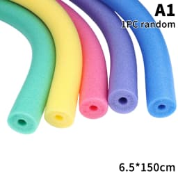1Pc Random Color Swimming Pool Foam Noodle Float Aid Swim Noodles Ring Buoyancy Stick 65×1500mm; 70×1300mm; 75×1500mm; 60×1500mm