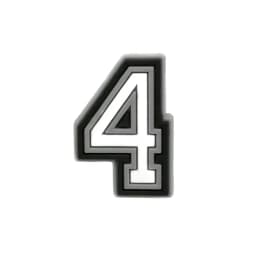 1 Piece Charms Decorations Numbers 0 To 9 Shoe Accessories Black White Pvc Ornament Pins Friend's Holiday Party Gift