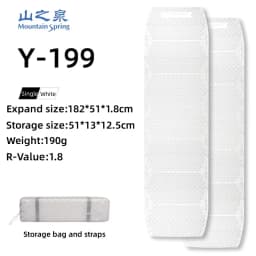 Mountain Spring Ying99/Y99 Ultralight Egg Nest Foldable Moisture‑Barrier Camping Mat Portable Egg‑Crate Foam Pad Backpacking