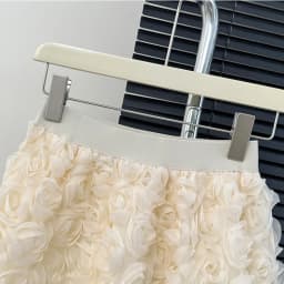 Solid Color Three-dimensional Rose Blossoms Short Skirts Women 2025 Sweet High Waist Elegant Skirt