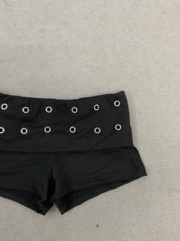 Harajuku Classics Simple Slim Basic Versatile Casual Pants Fashionable Sexy Dark Gothic Style Aesthetics Metal Decorative Shorts