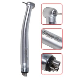 Dental High Speed 2/4Hole Clean Standard/Big Head Handpiece Push Button Air Turbine NSK Style Fit ISO Burs 1.6mm