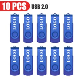 10pcs/lot USB 2.0 USB Flash Drive Flash Memory Card 32GB Pendrive 64GB Usb Stick 4GB 8GB 16GB Memory Stick U Disk Free Logo