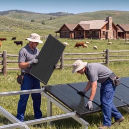 RVPOZWER 18BB 100W Solar Panels A+ N-Type Solar Cell for Household Outdoor Camping 23.2% High-Efficiency Farm PV Power