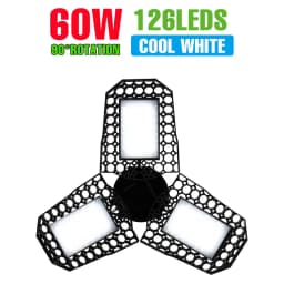 250W LED Bulb E27/E26 Lamp Garage Light AC 220V Folding Deformable High Bay Lamp 110V Spotlight Home Warehouse Workshop Basement
