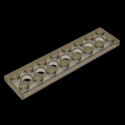 Gobricks GDS-699 Technical, Plate 2 x 8 with 7 Holes compatible with lego 3738 pieces of children's toys Building Blocks