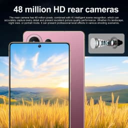 K-Touch Smartphone For S26 Ultra 5G Cell Phone 7.3 Inch 7800mAh Battery Mobile Phones Full Display Android 48MP Camera 22GB RAM 2TB ROM Face ID 5G Dual SIM Unlocked Android 15 Cell Phone with FM Radio GPS