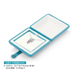 High Grade Double Open Jewelry Box Velvet Engagement Ring Box Wedding Ring Necklace Earring Gift Boxes Organizers Storage