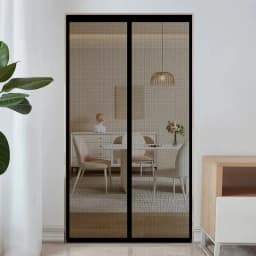 Magnetic Door Screen Custom Size Mosquito Net Curtain Fly Insect Automatic Closing Invisible Mesh for Kitchen Indoor Living Room