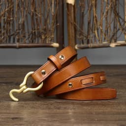 2CM Top Quality Thin Cowskin Real Genuine Leather Belts for Women Luxury Female Belt Decorative Simple Waist Belt For Jeans