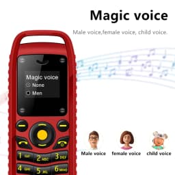SERVO B25 Mini Feature Mobile Phone Bluetooth Dialing Blacklist Smallest Backup 2 SIM Super Small Cell Phone Wear Around Ears