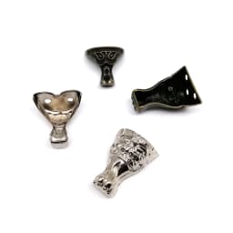 4pcs Jewelry Chest Wood Box Gift Wine Case Decorative Feet Leg Corner Protector Support Bracket with screws Golden Silver Bronze