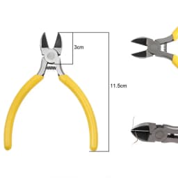 1PCS Mini Diagonal Pliers Insulated Plier For Jewelry Making Handcraft Beading Tool Round Bent Needle Nose Cutter Wholesale