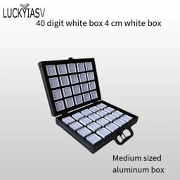 Portable Travel Gems Box Show Gemstone Storage Case Beads Diamond Pendant Exhibition Box Shockproof Gem Jars Exhibition Tray