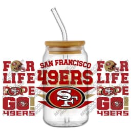 Waterproof Scratch Resistant 3D UV DTF Cup Wraps Vintage American Rugby Cold Transfer Stickers for 16oz Libbey Glass
