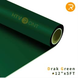 12"X 5ft/30x152cm HTVRONT Heat Transfer Matte PU Elastic Vinyl for Printing Clothing T-shirt DIY Cricut Iron on HTV Roll Film