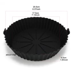 Air Fryer Baking Tray Reusable Silicone Baking Basket Grill Pan Food-Grade Safe Non-Stick Fryers Ovens Microwave Oven