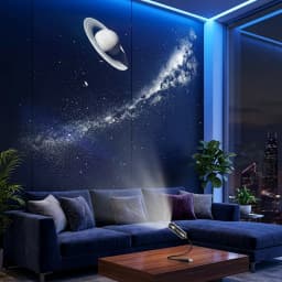 USB LED Star Galaxy Projector Lamp Moon Earth Wall Ceiling Decor Lighting Switchable Pattern Projection Night Light for Bedroom