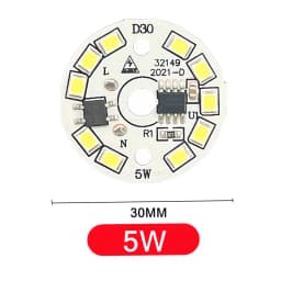 10pcs/lot LED Chip for Lamp Bulb 3W 5W 7W 9W 12W 15W SMD 2835 Round Light Beads AC 220V Bulb Chip Lighting Spotlight