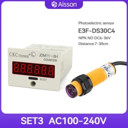 JDM11-6H 6 Digit Electronic Digital Counter Display Hall Sensor Proximity Photoelectric Switch NPN DC12-24V AC110-220V