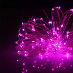 LED Outdoor Light String Fairy Garland Battery Power Copper Wire Lights For Christmas Festoon Party Wedding 8 Colors