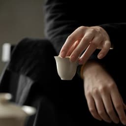 Plant Ash Glaze Thin Wall Ceramic Tea Cup Raw Ore Glaze Small Single Drinking Cup Household Kung Fu Tea Tasting Vessel