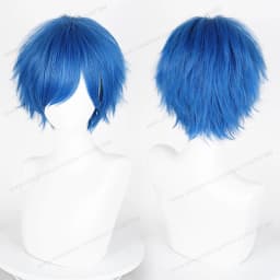 Anime 30cm Short Straight Cosplay Wig Black White Green Brown Purple Blue Gray Red Gold Man Women Heat Resistant Synthetic Hair