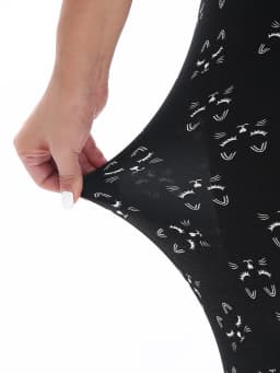 Autumn Winter 1PACK Women's Nine Cent Matte Printed Sexy Tight Legging Casual Sports Elegant Fitness Yoga Pants