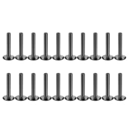 10Pcs/set Surgical Steel Labret Lip Piercing Replacement Accessories Internally Threaded Ear Tragus Replacement Base Barbell