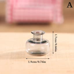 24 Styles 1/12 Miniature Dollhouse Glass Vase Mini Flower Vase for Doll House Decoration Accessories