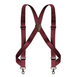 Heavy Duty Trucker Suspenders for Men Work 3.5cm Wide X-Back with 2 Side Clips Hooks Adjustable Elastic Big Tall Trouser Braces