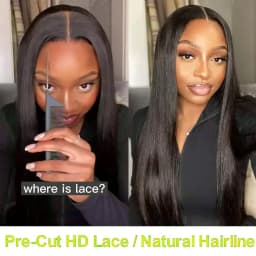 Glueless Wig Human Hair Bone Straight 13x4 13x6 HD Human Hair Lace Front Wig For Black Women Pre Plucked Vietnamese Original 4x4 5x5 Lace Closure Wig Wear And Go