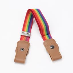 Press Buckle Style Kids Elastic Lazy Belt Versatile Jeans Belt Elastic Stretch Belt for Teen Kids Girls Adjustable Length