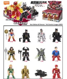 Genuine Blokees DC Marvel Hero Batman Star Edition Series Blind Box Toy Batman Motorcycle Collectible Perfect Christmas Gift