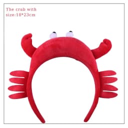 Ocean Children's Day Dress Up Hat Headband Performance Dance Cartoon Headwear Crab Lobster Shark Carp Crocodile Panda Headband
