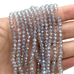 2 3 4 6 8mm Austria Faceted Crystal Beads Rondelle Loose Spacer Bracelets Earring DIY Glass Beads for Jewerly Making