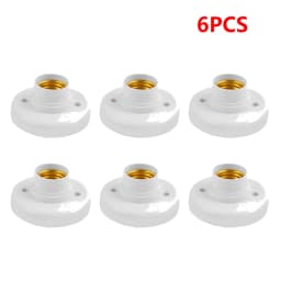 1-10PCS E27 Screw Cap Socket White Ceiling Light Lamp Bulb Fixing Base Stand Light Bulb Holder Spiral LED Bulb Base