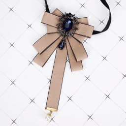Gorgeous Bow Tie Vintage Luxury Lady Head Diamond Pearl Ribbon Tassel Brooch Chic Girls Elegant Costume Jewelry Collar Pin