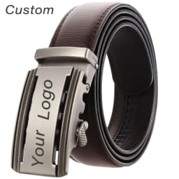 Personalized Mens White Leather Belt Business Custom Engraved Name Logo Men's Automatic Buckle Accessories Waistband Gifts